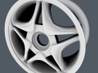 Ferrari F50 original wheel disk 3D Model