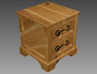 Download free Bedside Table 3D Model