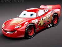 Lightning McQueen ZigZag 3D Model