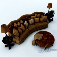 Sofa set 024 3D Model
