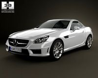 MercedesBenz SLKclass 55 AMG 2012 3D Model