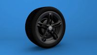 Download free Car Tyre 3D Model