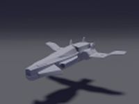Sci-Fi Aircraft 3D Model