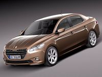Peugeot 301 2013 3D Model