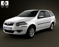 Fiat Palio Weekend 2012 3D Model