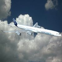 Airbus A340600 commercial airliner 3D Model
