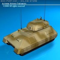 Electronic war Tank 3D Model