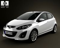 Mazda 2 Demio 5door R 2013 3D Model
