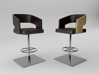 Potocco Bar chair Jolly 3D Model