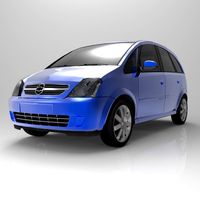 Chevrolet Meriva 2003 3D Model