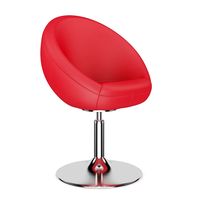 Red Leather Swivel Chair 3D Model