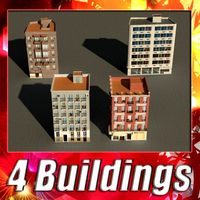 3D Models Building Collection 9  12 3D Model