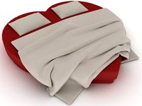 Heart Bed 3D Model