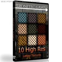 10 Lattice Textures 3D Model