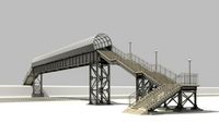 Pedestrian bridge 3D Model
