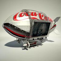 Advertising Zeppelin Coke 3D Model