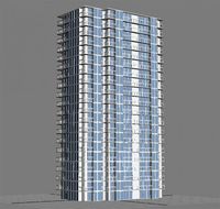 An architecture model of a high building 3D Model