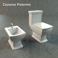 Cezares Palermo Toilet Bidet 3D Model