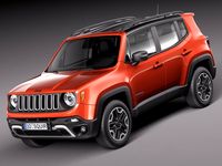 Jeep Renegade 2015 3D Model