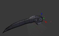 Bike with one wheel 3D Model