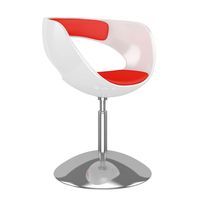 WhiteRed Hocker Chair 3D Model