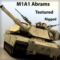M1A1 Abrams Tank 3D Model