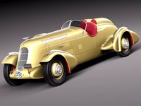 Duesenberg SJ Special Mormon Meteor 1935 3D Model