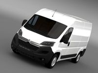 Citroen Jumper Van L2H2 2015 3D Model