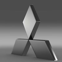 Mitsubishi logo 3D Model