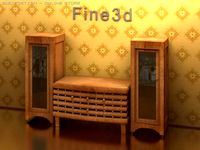 Antique09057Cabinet 3D Model