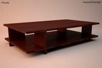 Wooden Coffee Table 3D Model