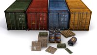 Cargo Asset Set 3D Model