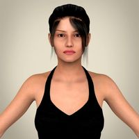 Realistic Young Sexy Lady 3D Model