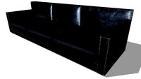 canapé DANDY cuir noir vieilli, maisons du monde, ref 123611 prix 1790