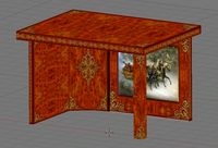 Work Desk 3D Model