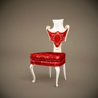 Baroque chair C1 3D Model