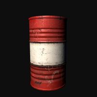Oil Drum 3D Model