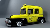 Old taxi 3D Model