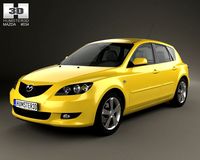 Mazda 3 hatchback 2003 3D Model