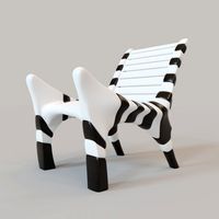 Zebra chair 3D Model