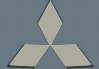 Mitsubishi logo 3D Model