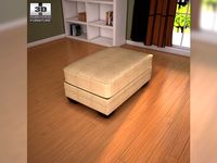 Ashley Lena  Putty Ottoman 3D Model