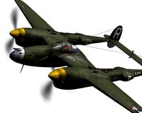 Lockheed P 38 Lightning Gentle Annie 3D Model