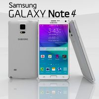 Samsung Galaxy Note 4 Frosted White 3D Model