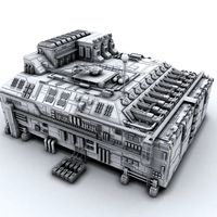 Scifi Factory 3D Model
