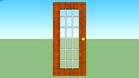 Windowed Door- Wood Frame