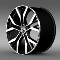 Volkswagen Golf GTI rim 3D Model