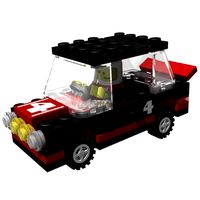 LEGO rally car