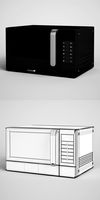 CGAxis Countertop Microwave Oven 12