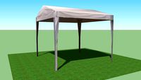 Carpa sobre pasto